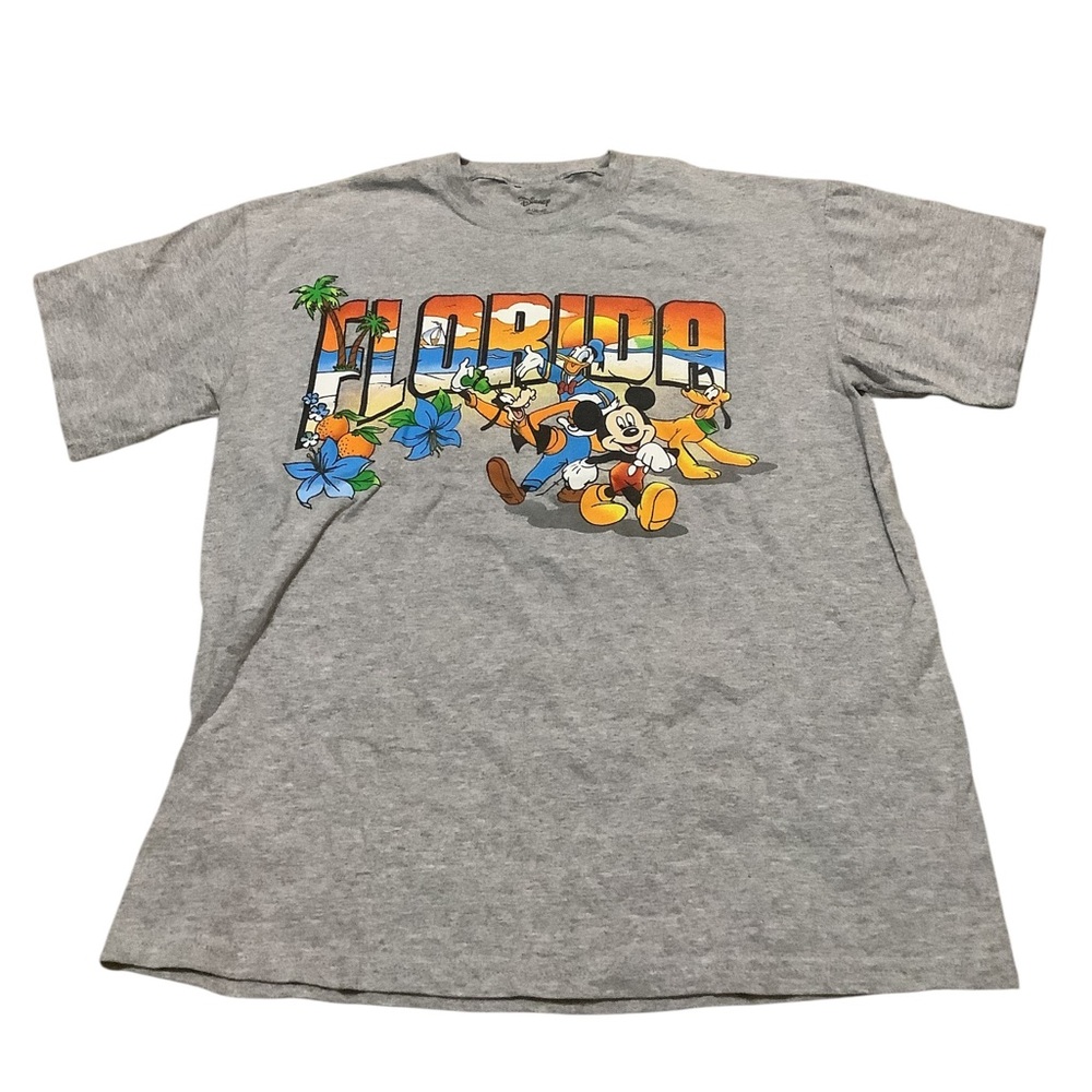 Disney Gray Florida Graphic T-Shirt